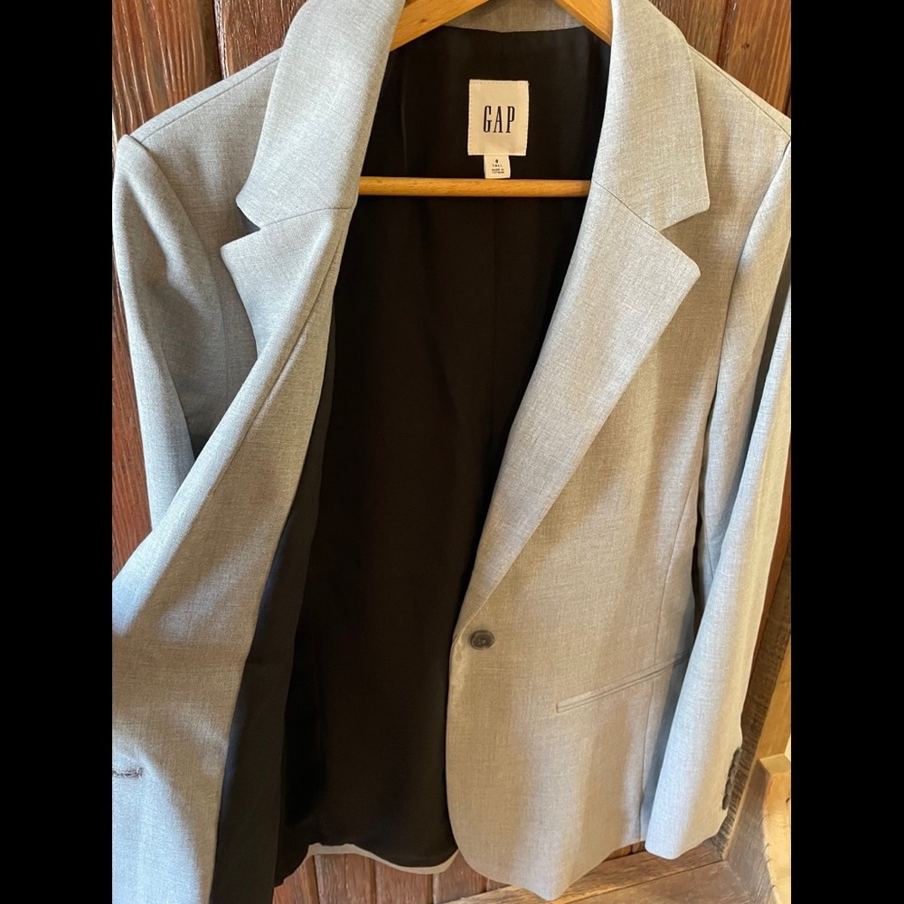 SOLD - GAP Blazer, Light Gray, Size 8 Tall